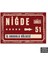 PT1133 - Niğde Şehir Tabelası Retro Mdf Ahşap Poster (20X30CM) 1