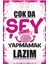 Çok Da Şey Yapmamak Lazım Komik Eğlenceli Duvar Yazıları Ev Dekorasyon Retro Ahşap Poster 1