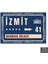 PT1114 - Izmit Şehir Tabelası Retro Mdf Ahşap Poster (20X30CM) 1