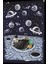 Uzayda Hayat Var Eğlenceli Astronot-12 Retro Ahşap Poster 1