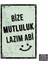 PT1013 - Bize Mutluluk Lazım Abi Retro Mdf Ahşap Poster (20X30CM) 1