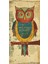 Pastel Tonlarda Sevimli Baykuş Ev Dekorasyon Tablo Mini Retro Ahşap Poster 1