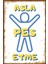 Asla Pes Etme Motive Edici Retro Ahşap Poster 1