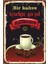 Kahve Kırk Yıl Retro Ahşap Poster 1