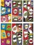 Pop Art Desenler 6lı Mini Retro Ahşap Poster Seti Uv Baskılı 1