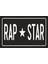 Rap Star Rap Müzik Uyarı Levhası Komik Sözler Duvar Yazıları Dekorasyon Tablo Retro Ahşap Poster 1