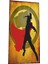 Thor Marvel Süper Kahraman Mini Retro Ahşap Poster 1