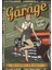 Welcome To Garage Retro Ahşap Poster 1