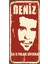 Deniz Gezmiş (10 cm x 20 Cm) Mini Retro Ahşap Poster 1