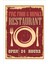 Retro Restaurant Vintage 20 x 30 Tablo 1