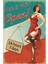 7/24 Açık Tabelası Pinup Kızı Dekorasyon Tablo Retro Ahşap Poster 1