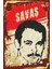 Mahir Hüseyin Ulaş Kurtuluşa Kadar Savaş Devrimci Slogan Retro Ahşap Poster-3 1