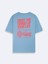 COBERA Erkek Sıfır Yaka Kısa Kol Sırtı Baskılı Mavi T-Shirt 1225842906089 2