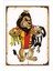 Retro Galatasaray Komik Esprili 20 x 30 Tablo 1