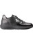 21089 Sıyah-Sıyah Sneaker Derı Ayakkabı 1