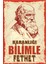 Charles Darwin Karanlığı Bilimle Keşfet Retro Ahşap Poster 1