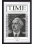 Time Dergisi Ismet Inönü Kapağı Retro Ahşap Poster 1