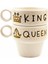 King & Queen 2'li Espresso Bardak Seti - Hediye Seramik Fincan 2