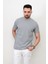 Erkek Bisiklet Yaka Etek Ucu Marka Detaylı Petek T-Shirt 1