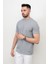 Erkek Bisiklet Yaka Etek Ucu Marka Detaylı Petek T-Shirt 4