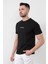 Siyah Erkek Want To Live Baskılı T-Shirt 3