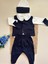 Yelekli Hastane Çıkışı Set - Lacivert / (Yelek, Pantolon, Body, Bere, Eldiven) 4