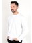 Erkek Ekru Iğne Çıkartmalı Interlok Regular Sweat 2
