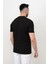 Erkek Bisiklet Yaka Etek Ucu Marka Detaylı Petek T-Shirt 3