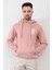 Pudra Erkek Lets Talking Oversize Kanguru Cepli Kapüşonlu Sweatshirt 2
