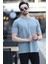 Erkek Bisiklet Yaka Regular Fit Pamuklu T-Shirt Açık Haki - 5446 5