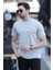 Erkek Bisiklet Yaka California Enjeksiyon Baskılı T-Shirt Taş - 2020-2 3