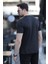 Erkek Bisiklet Yaka California Enjeksiyon Baskılı T-Shirt Siyah - 2020-2 4