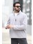 Erkek Kışlık Polarlı Sweatshirt Gri Yarım Fermuarlı Dik Yaka Boğazlı - 6053 2