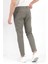 Erkek Haki Regular Fit Likralı Pamuklu Chino Pantolon - 4200 4