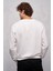 John Borners Ekru Erkek O Yaka Forest Baskılı Sweatshirt 4