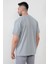 Açık Gri Erkek Live Love Baskılı Regular Kesim T-Shirt 2