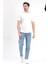 Erkek Mavi Regular Fit Likralı Jean - 5129 4