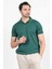 Erkek Polo Yaka Kısa Kol Çizgili Triko T-Shirt Yeşil - 2503 4