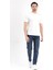 Erkek Kimyasal Mavi Regular Fit Likralı Jean - 5129 1