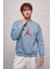 Erkek Üç Iplik Bisiklet Yaka Jordan Baskılı Sweatshirt 1