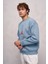 Erkek Üç Iplik Bisiklet Yaka Jordan Baskılı Sweatshirt 2