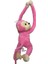 Sevimli Sesli Pembe Maymun Peluş Oyuncak 60CM 1