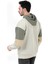 Erkek Kapüşonlu Sweatshirt Taş 3 Iplik Şardonlu Baskılı Garnili Ribanalı Hoodie - 5299 4