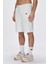 Gian Sweatshorts Beyaz Erkek Şort 3