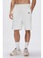 Gian Sweatshorts Beyaz Erkek Şort 4