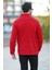 Erkek Dik Yaka Polar Kırmızı Yarım Fermuar Nakış Detaylı Regularfit - 6001 4