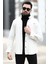 Erkek Slimfit Gömlek Krem John Borners Baskılı Çıtçıt Düğmeli Cepsiz - 16807 5