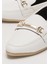 Kadın Babet Toka Detaylı Şık Rahat Günlük Ayakkabı BEYAZ 10