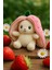 Sevimli Çilek Tavşan Peluş Çantalı Hediyelik 50 cm Oyuncak 2
