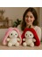 2 Adet Sevimli Çilek Tavşan Peluş Çantalı Hediyelik 50 cm Oyuncak 2